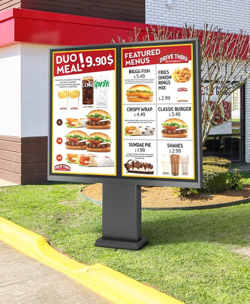 Outdoor Stele Portrait 2x49", Metall, Full Outdoor,