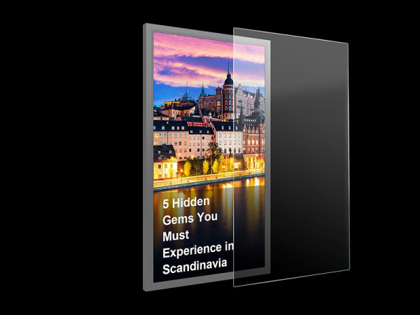 Sicherheitsglas zu 85" Displayrahmen, Stärke