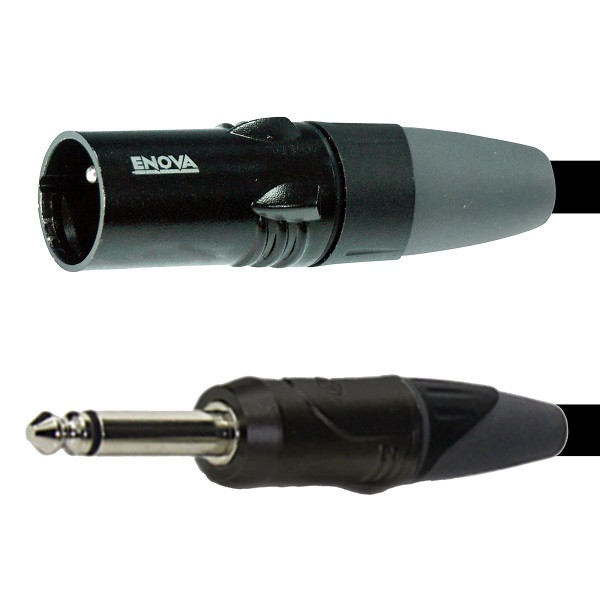 XLR Stecker auf Klinkenstecker 6.35mm, 3m,