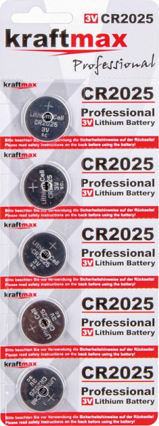 Lithium CR2025 3V, 5 Stk. in Blister, inkl.VEG