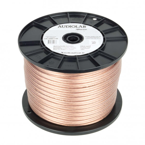 Hiflex-LS-Kabel, transparent, 2x6.0mm2, 100m