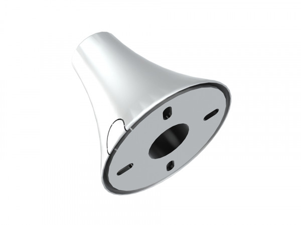 Boden Decken Befestigungsplatte, Chrom