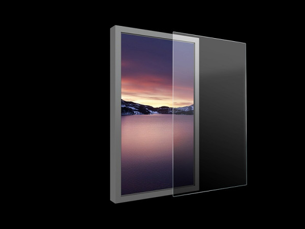 Sicherheitsglas zu 98" Displayrahmen, Stärke