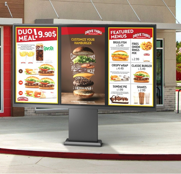 Outdoor Stele Portrait 3x55", Metall, Full Outdoor,