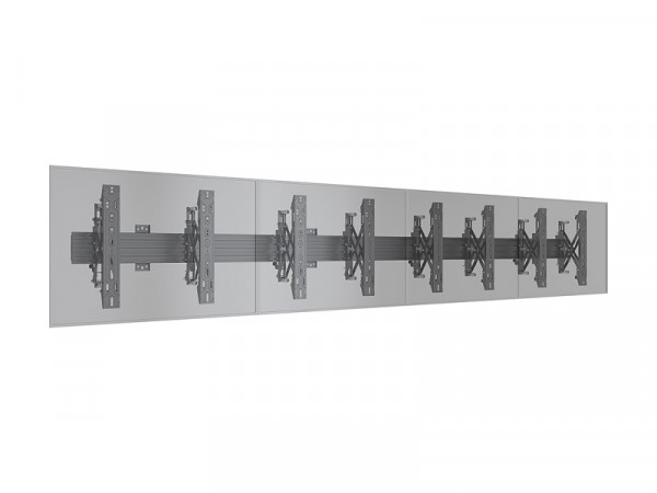 Wandhalterung, 37"-65", schwarz, max 4x40kg