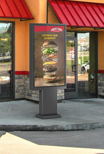 Outdoor Stele Portrait 75", Metall, Full Outdoor,