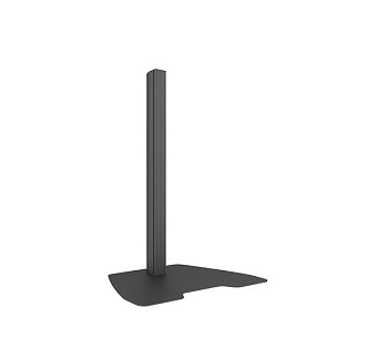Bodenplatte mit Säule, zu Pro Serie, Alu, schwarz