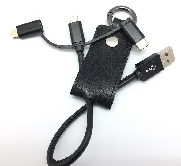 Lade- und Synchronisationskabel 3in1, schwarz