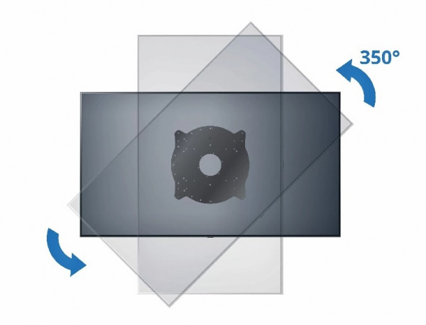 VESA Flip-Adapterplatte 350°, max 90 Kg.