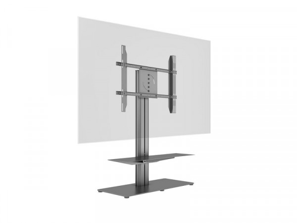 TV Ständer 50-85", Stahl, Aluminium, schwarz