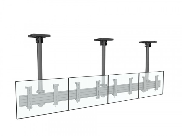 Deckenhalter 4x, 30"-42", schwarz, VESA 100x
