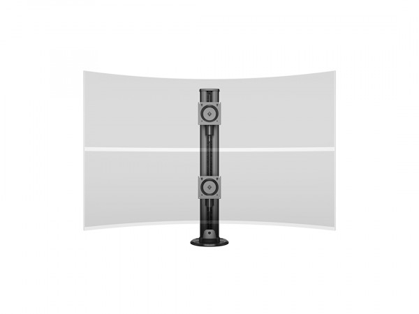Monitorhalter Dual 32-50", schwarz, vertikal