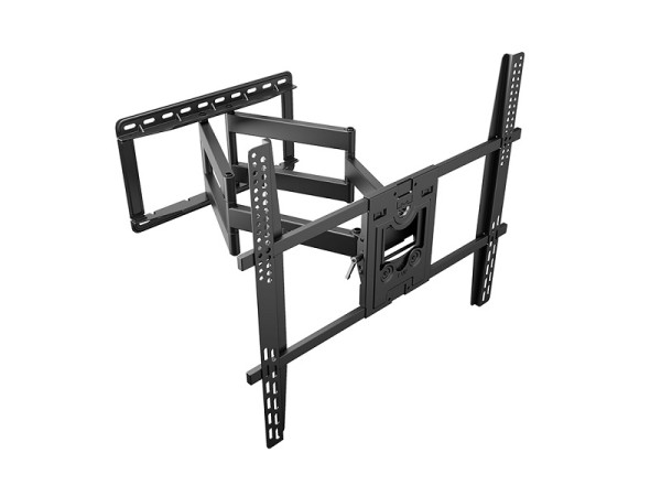 Wandhalter 75-110", schwarz, Metall, max 90kg